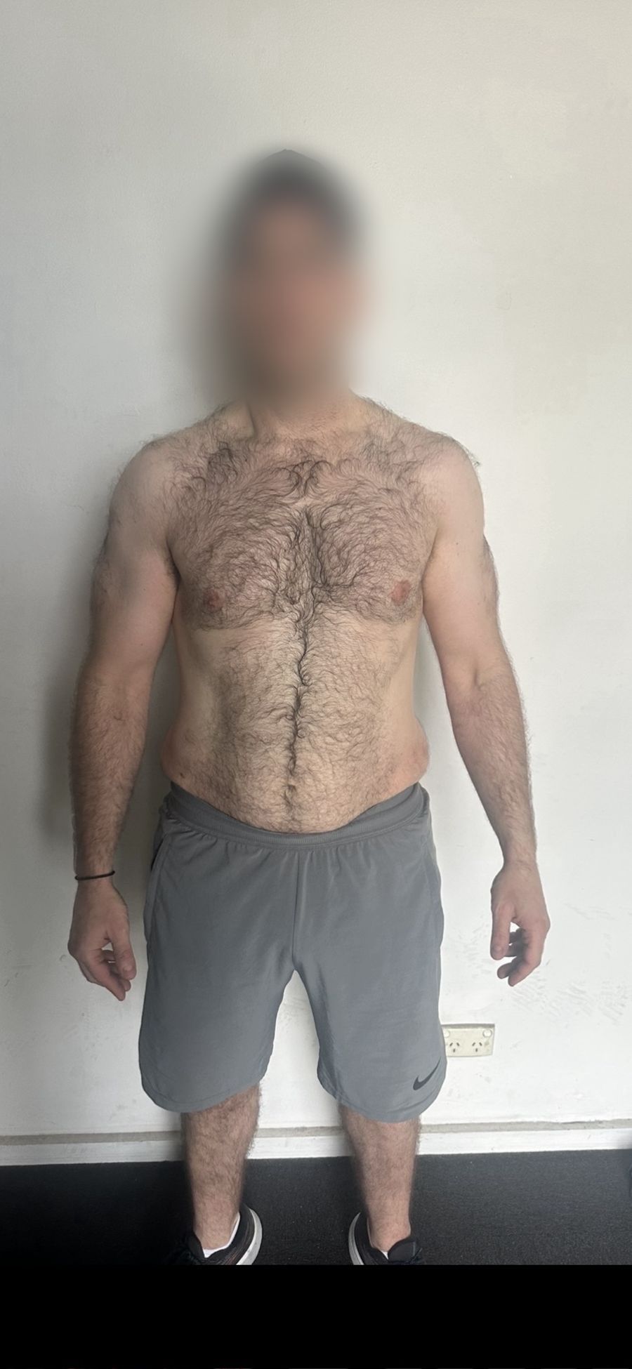 Arthur before, around 98kg